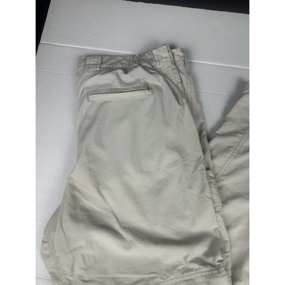 ExOfficio Pants Mens 36x31 Beige Convertible Zip-Off Hiking Outdoor Cargo Trail